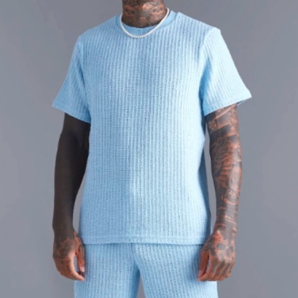 BoohooMAN Textured T-Shirt